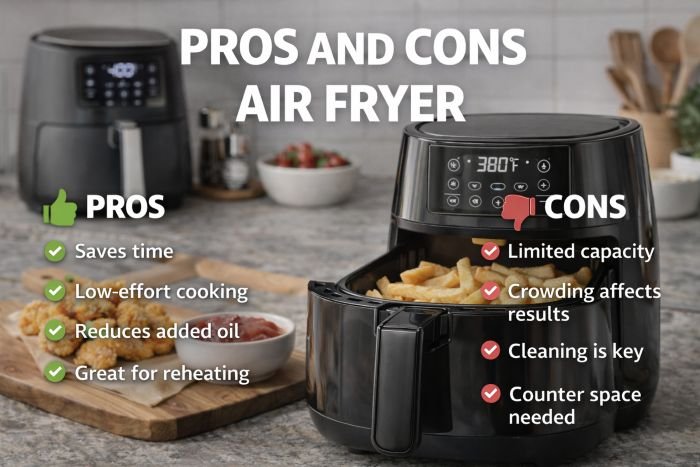 Pros and cons of air fryers