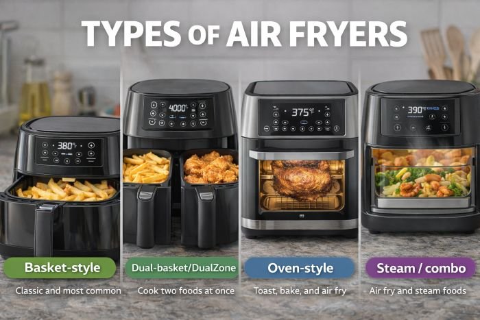 Types of air fryers